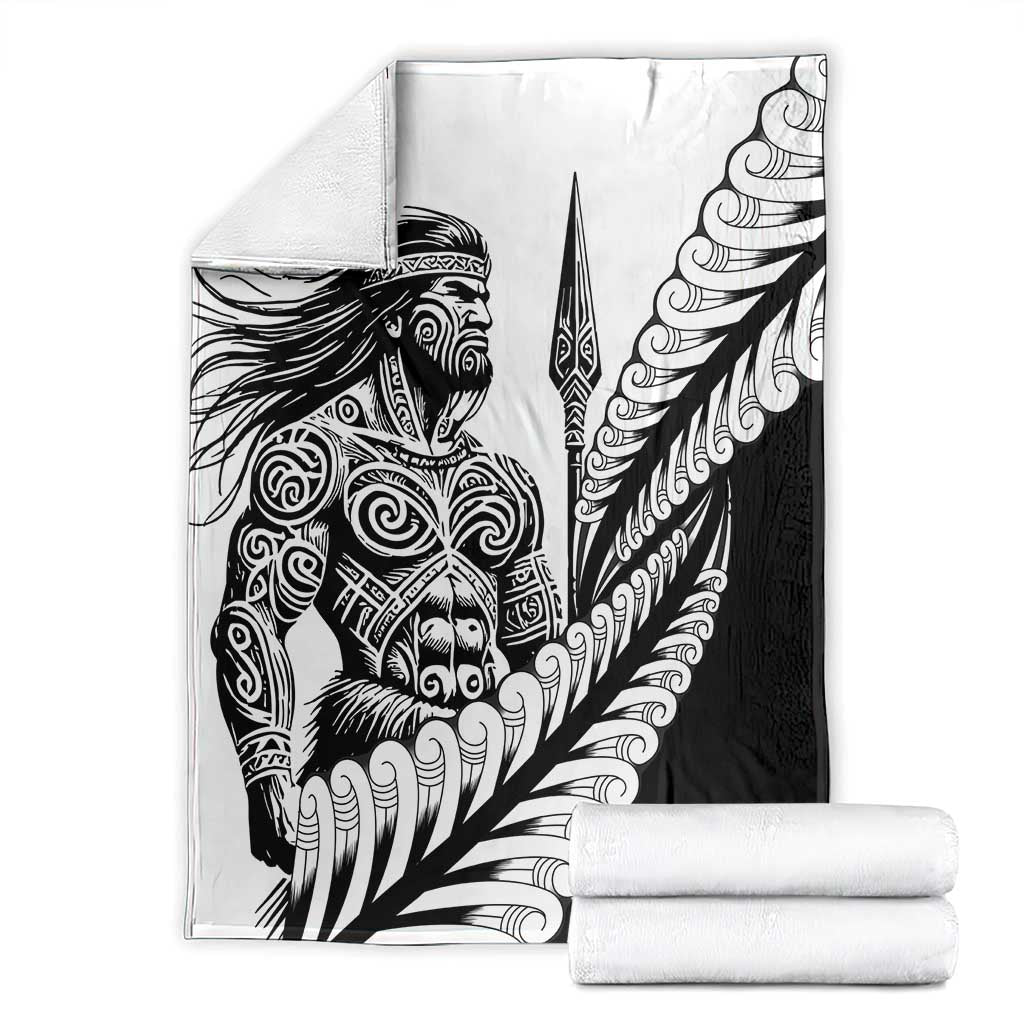 Koru Fern New Zealand Maori Tribal Warrior Blanket LT9 - Polynesian Pride