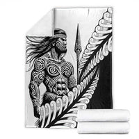 Koru Fern New Zealand Maori Tribal Warrior Blanket LT9 - Polynesian Pride