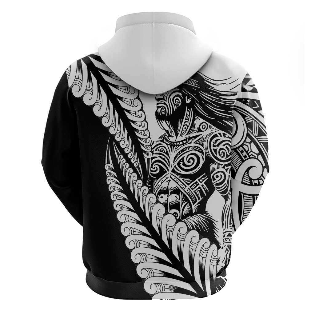 Koru Fern New Zealand Maori Tribal Warrior Hoodie