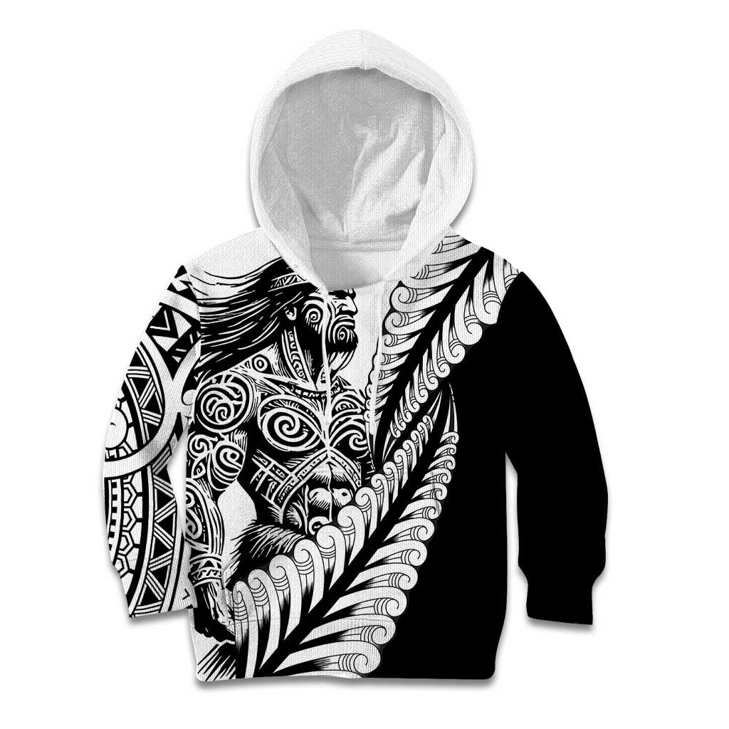 Koru Fern New Zealand Maori Tribal Warrior Kid Hoodie