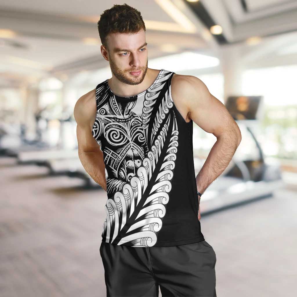 Koru Fern New Zealand Maori Tribal Warrior Men Tank Top LT9 Black - Polynesian Pride