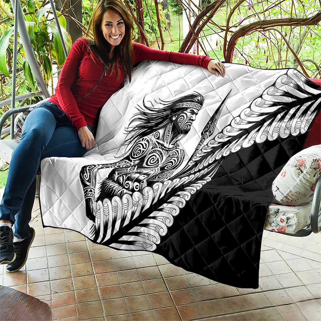 Koru Fern New Zealand Maori Tribal Warrior Quilt