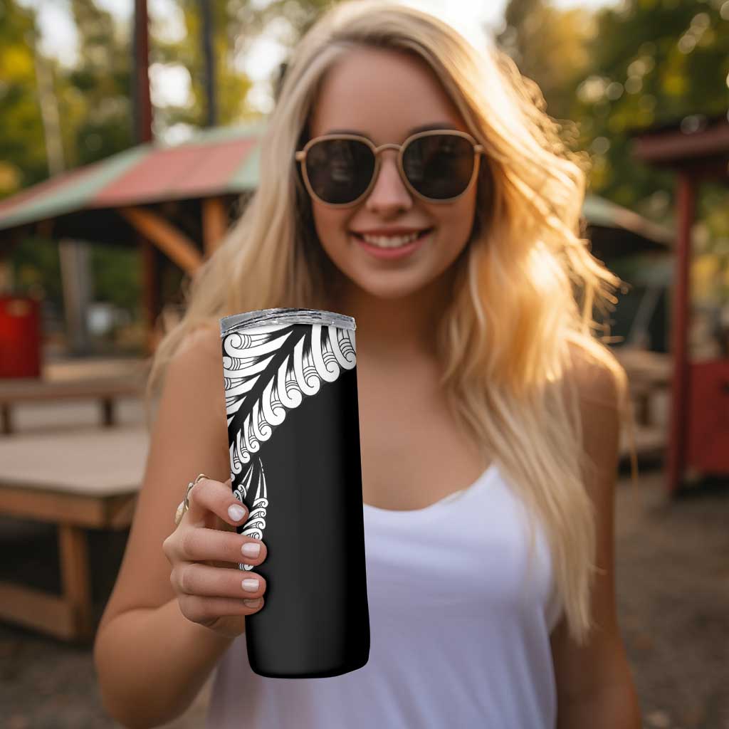 Koru Fern New Zealand Maori Tribal Warrior Skinny Tumbler