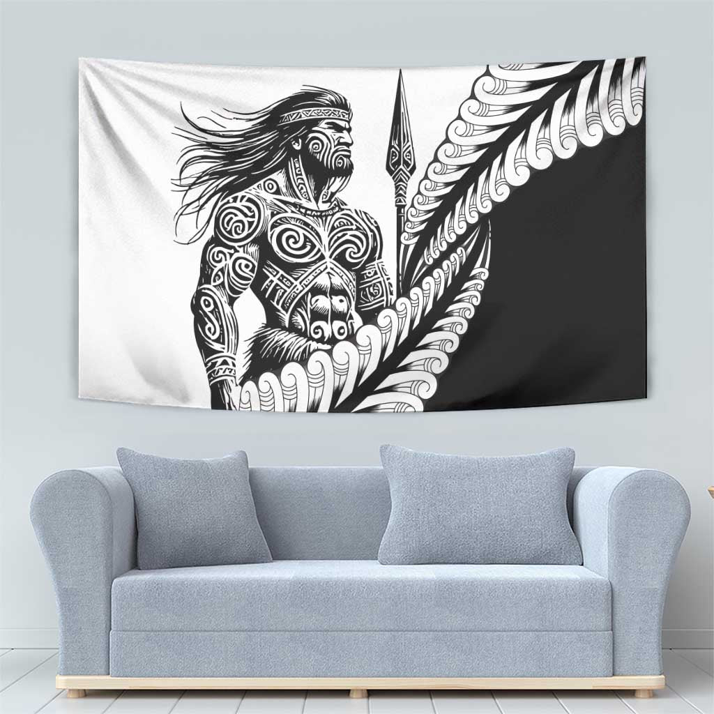 Koru Fern New Zealand Maori Tribal Warrior Tapestry