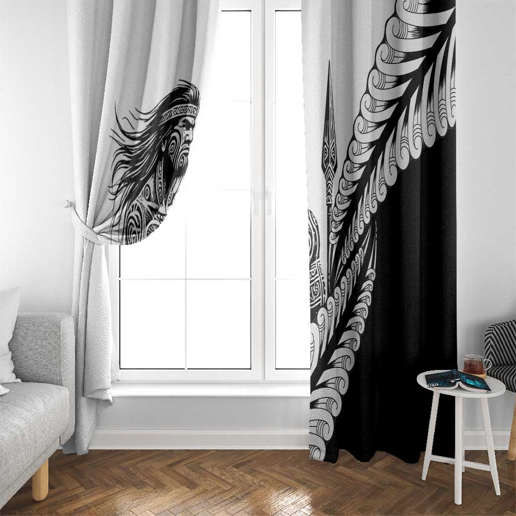 Koru Fern New Zealand Maori Tribal Warrior Window Curtain LT9 - Polynesian Pride
