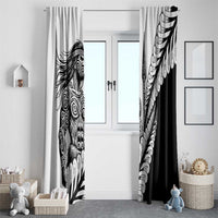 Koru Fern New Zealand Maori Tribal Warrior Window Curtain LT9 - Polynesian Pride