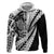 Koru Fern New Zealand Maori Tribal Warrior Zip Hoodie