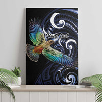 New Zealand Kea Bird Personalised Canvas Wall Art Maori Tribal Koru Art LT9 - Polynesian Pride