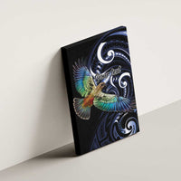 New Zealand Kea Bird Personalised Canvas Wall Art Maori Tribal Koru Art LT9 - Polynesian Pride