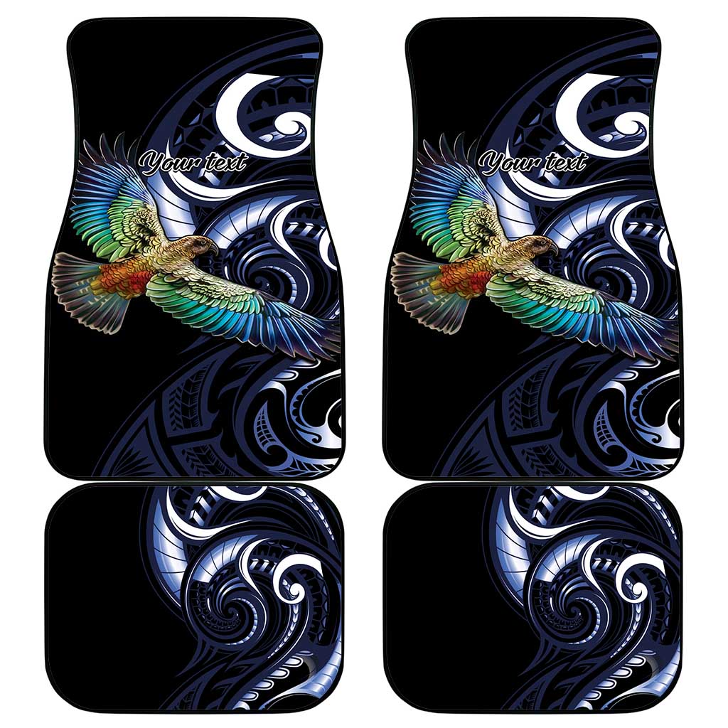 New Zealand Kea Bird Personalised Car Mats Maori Tribal Koru Art LT9 - Polynesian Pride