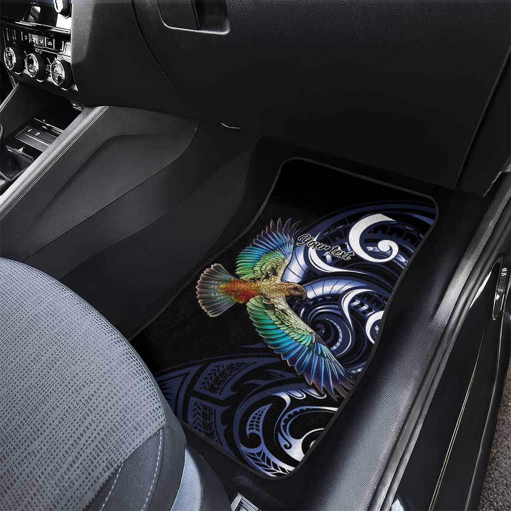 New Zealand Kea Bird Personalised Car Mats Maori Tribal Koru Art LT9 - Polynesian Pride