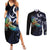 New Zealand Kea Bird Personalised Couples Matching Summer Maxi Dress and Long Sleeve Button Shirt Maori Tribal Koru Art