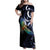 New Zealand Kea Bird Personalised Family Matching Off Shoulder Maxi Dress and Hawaiian Shirt Maori Tribal Koru Art