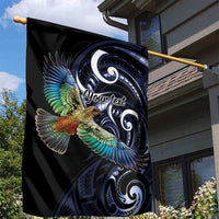 New Zealand Kea Bird Personalised Garden Flag Maori Tribal Koru Art LT9 - Polynesian Pride