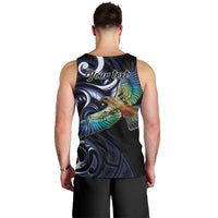 New Zealand Kea Bird Personalised Men Tank Top Maori Tribal Koru Art LT9 - Polynesian Pride