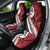 Silver Fern Koru Swirls with Maori Ta Moko Car Seat Cover