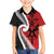 Silver Fern Koru Swirls with Maori Ta Moko Kid Hawaiian Shirt