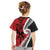 Silver Fern Koru Swirls with Maori Ta Moko Kid T Shirt