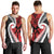 Silver Fern Koru Swirls with Maori Ta Moko Men Tank Top