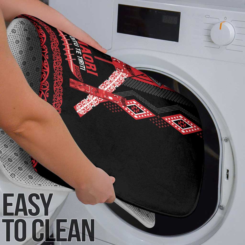 Toitu Te Tiriti Waitangi Bathroom Set Black Wharenui House - Polynesian Pride