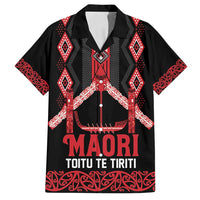 Toitu Te Tiriti Waitangi Family Matching Long Sleeve Bodycon Dress and Hawaiian Shirt Black Wharenui House - Polynesian Pride