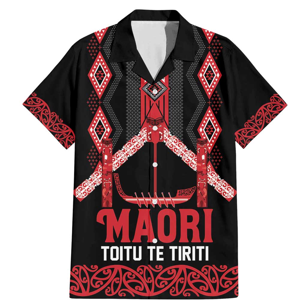 Toitu Te Tiriti Waitangi Family Matching Mermaid Dress and Hawaiian Shirt Black Wharenui House - Polynesian Pride