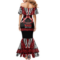 Toitu Te Tiriti Waitangi Mermaid Dress Black Wharenui House LT9 - Polynesian Pride