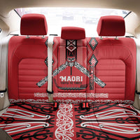 Toitu Te Tiriti Waitangi Back Car Seat Cover Red Wharenui House - Polynesian Pride