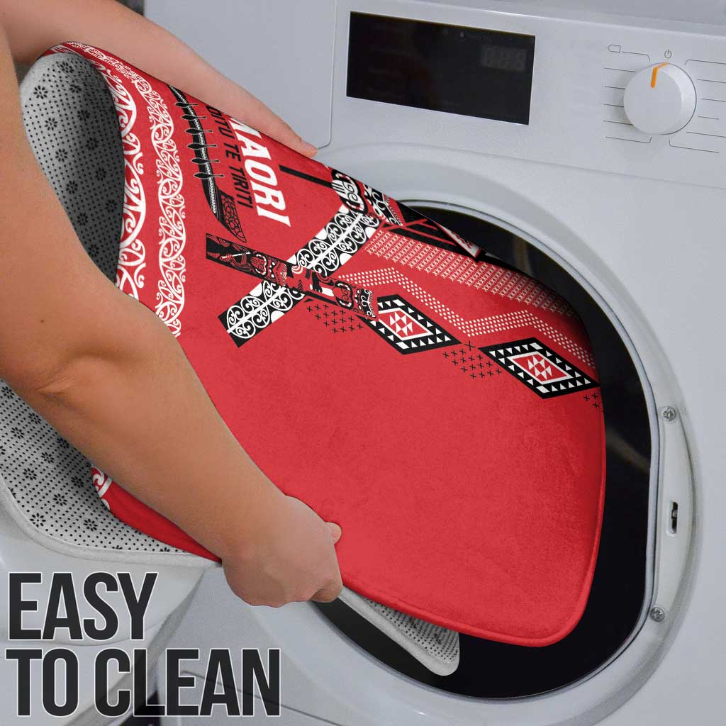 Toitu Te Tiriti Waitangi Bathroom Set Red Wharenui House - Polynesian Pride