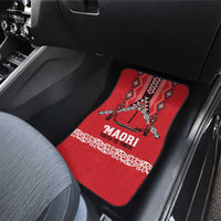 Toitu Te Tiriti Waitangi Car Mats Red Wharenui House - Polynesian Pride
