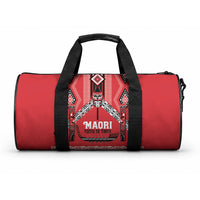 Toitu Te Tiriti Waitangi Duffle Bag Red Wharenui House LT9 One size Red - Polynesian Pride