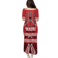 Toitu Te Tiriti Waitangi Puletasi Red Wharenui House LT9 - Polynesian Pride
