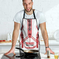 Toitu Te Tiriti Waitangi Apron White Wharenui House - Polynesian Pride