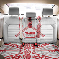 Toitu Te Tiriti Waitangi Back Car Seat Cover White Wharenui House LT9 - Polynesian Pride