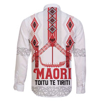 Toitu Te Tiriti Waitangi Family Matching Puletasi and Hawaiian Shirt White Wharenui House - Polynesian Pride
