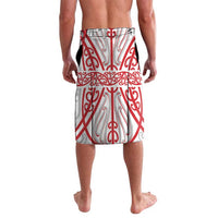Toitu Te Tiriti Waitangi Lavalava White Wharenui House LT9 - Polynesian Pride