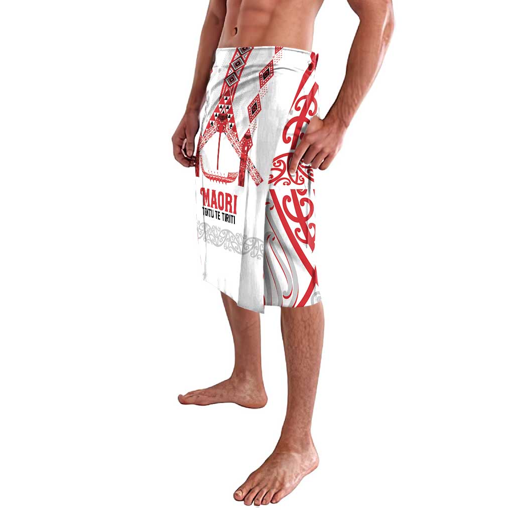 Toitu Te Tiriti Waitangi Lavalava White Wharenui House LT9 - Polynesian Pride