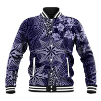 Vintage Tonga Tribal Ngatu Pattern Baseball Jacket With Pacific Floral Pink Art LT9 Unisex Pink - Polynesian Pride