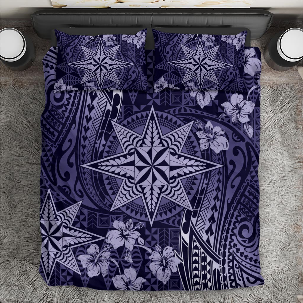 Vintage Tonga Tribal Ngatu Pattern Bedding Set With Pacific Floral Pink Art LT9 Pink - Polynesian Pride