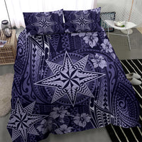 Vintage Tonga Tribal Ngatu Pattern Bedding Set With Pacific Floral Pink Art LT9 - Polynesian Pride