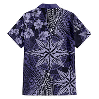 Vintage Tonga Tribal Ngatu Pattern Family Matching Puletasi and Hawaiian Shirt With Pacific Floral Pink Art
