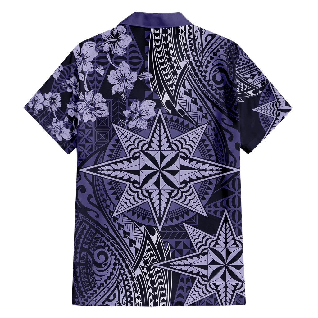 Vintage Tonga Tribal Ngatu Pattern Hawaiian Shirt With Pacific Floral Pink Art LT9 - Polynesian Pride