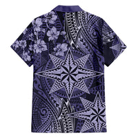 Vintage Tonga Tribal Ngatu Pattern Hawaiian Shirt With Pacific Floral Pink Art LT9 - Polynesian Pride