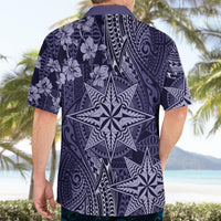 Vintage Tonga Tribal Ngatu Pattern Hawaiian Shirt With Pacific Floral Pink Art LT9 - Polynesian Pride