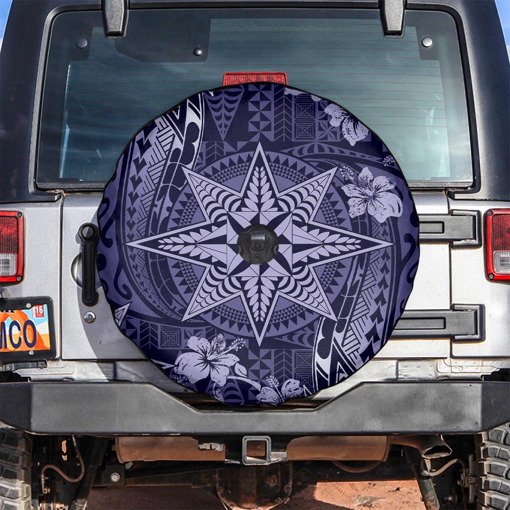 Vintage Tonga Tribal Ngatu Pattern Spare Tire Cover With Pacific Floral Pink Art LT9 Pink - Polynesian Pride
