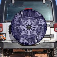 Vintage Tonga Tribal Ngatu Pattern Spare Tire Cover With Pacific Floral Pink Art LT9 Pink - Polynesian Pride