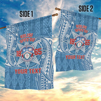 Personalised Tonga Apifo'ou College Garden Flag Since 1865 Special Kupesi Pattern LT9 - Polynesian Pride