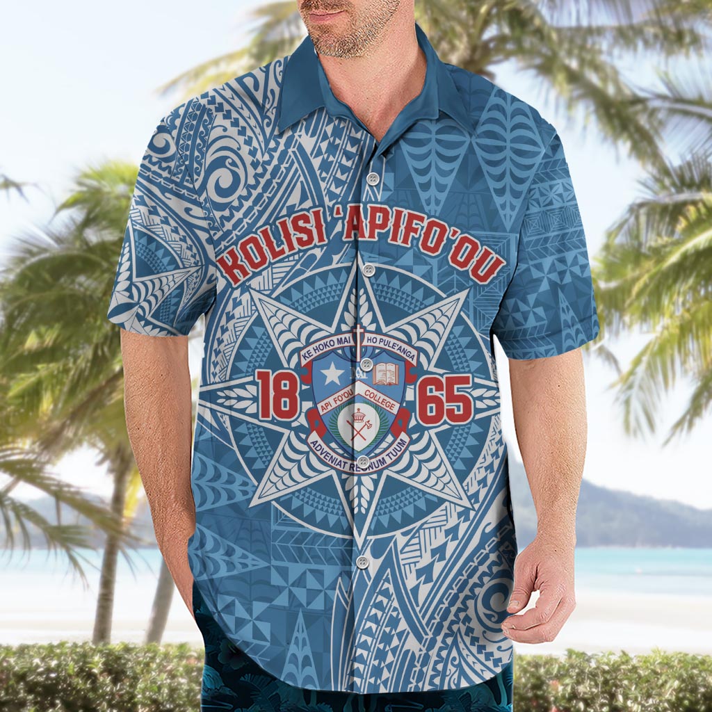 Personalised Tonga Apifo'ou College Hawaiian Shirt Since 1865 Special Kupesi Pattern LT9 - Polynesian Pride