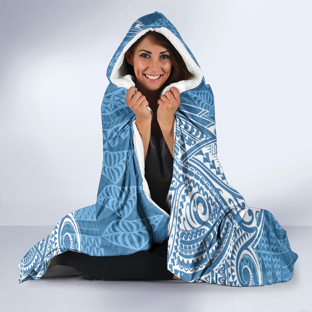 Personalised Tonga Apifo'ou College Hooded Blanket Since 1865 Special Kupesi Pattern LT9 - Polynesian Pride