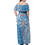 Personalised Tonga Apifo'ou College Off Shoulder Maxi Dress Since 1865 Special Kupesi Pattern